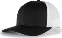 Pacific Headwear P151 Trucker Pacflex Snapback Cap Black White Black Black White / 7’’ 7 7/8’’