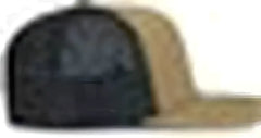 Pacific Headwear P151S Contrast Stitch Trucker Pacflex Snapback Cap - Buck Lt Charcoal Buck - Buck Lt Charcoal Buck