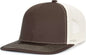 Pacific Headwear P151S Contrast Stitch Trucker Pacflex Snapback Cap - Grey Brown Beige Grey Brown - Gray Brown / 7’’ 7