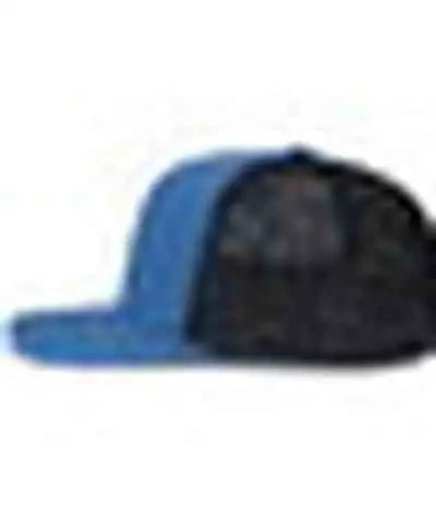 Pacific Headwear P151S Contrast Stitch Trucker Pacflex Snapback Cap - Ocean Blue Lt Charcoal Ocean Blue - Blue Gray