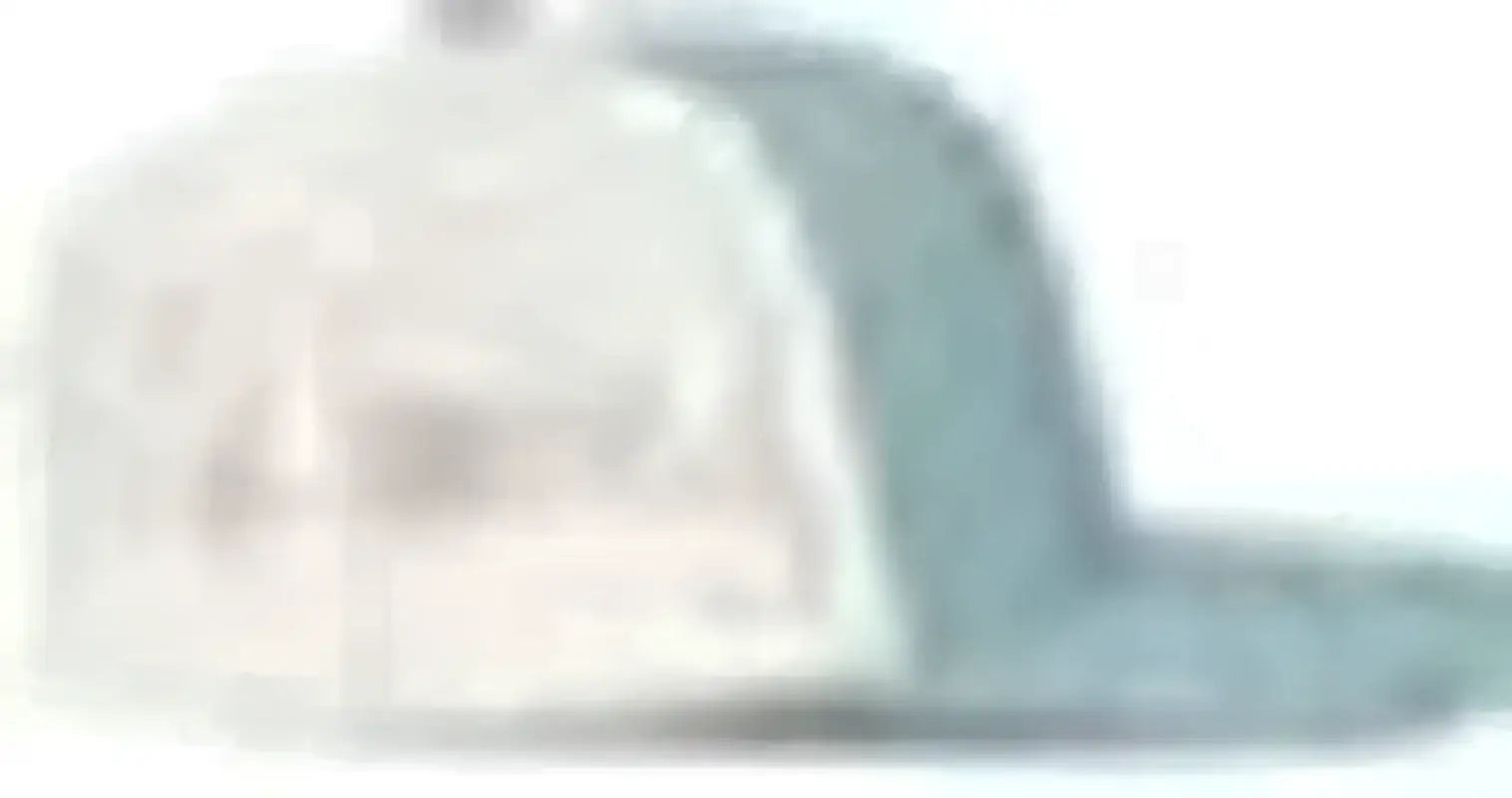 Pacific Headwear P151S Contrast Stitch Trucker Pacflex Snapback Cap - Smoke Blue Beige Smoke Blue - Blue Khaki / 7’’ 7