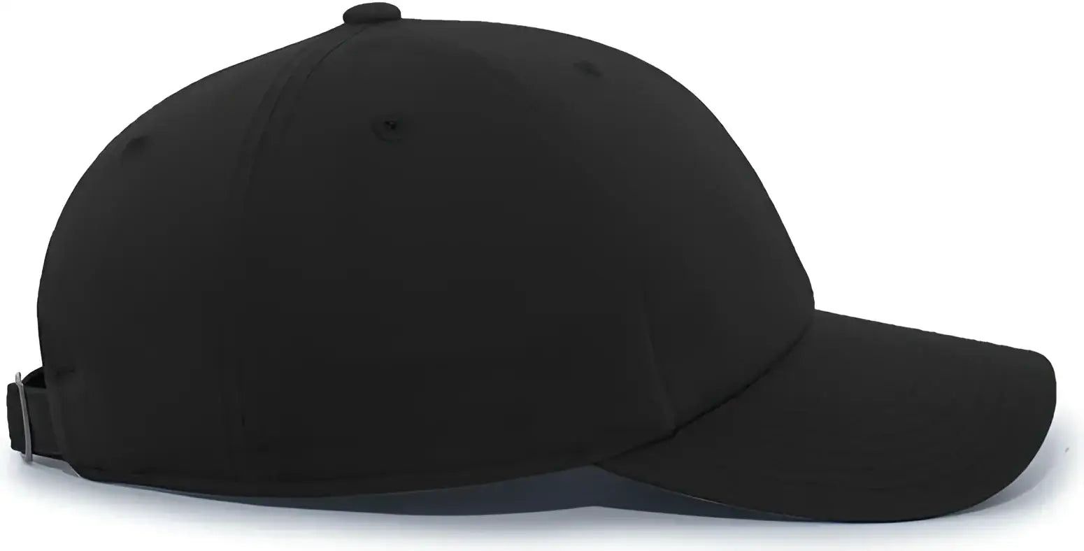 Pacific Headwear P200 Hybrid Cotton Dad Cap - Black - Black / 7’’ - 7 7/8’’