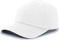 Pacific Headwear P200 Hybrid Cotton Dad Cap - White - White / 7’’ - 7 7/8’’