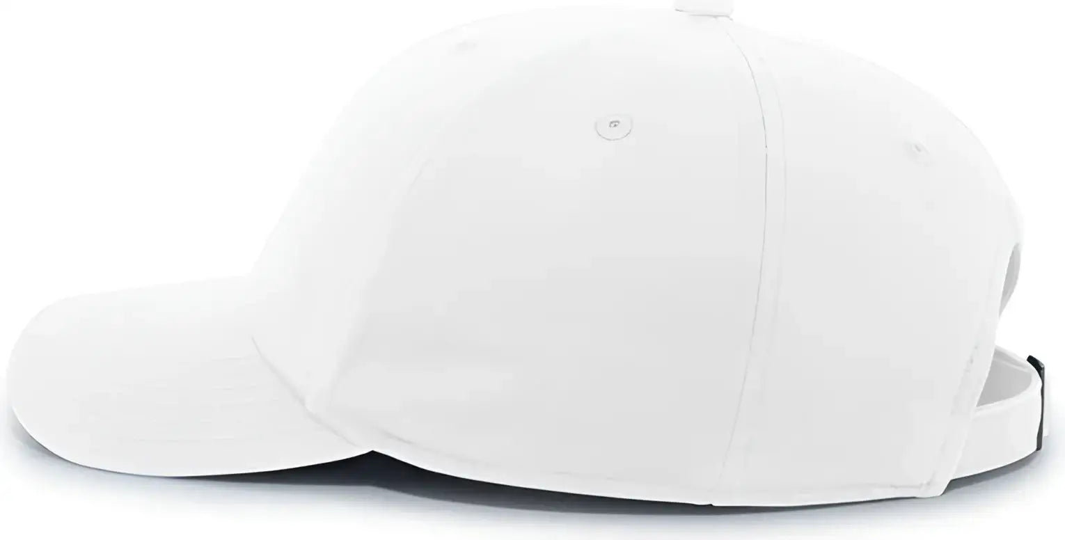 Pacific Headwear P200 Hybrid Cotton Dad Cap - White - White / 7’’ - 7 7/8’’