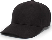 Pacific Headwear P204 Hemp Dad Cap - Black - Black / 7’’ - 7 7/8’’