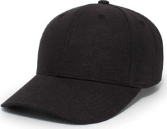 Pacific Headwear P204 Hemp Dad Cap - Black - Black / 7’’ - 7 7/8’’