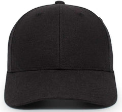Pacific Headwear P204 Hemp Dad Cap - Black - Black / 7’’ - 7 7/8’’