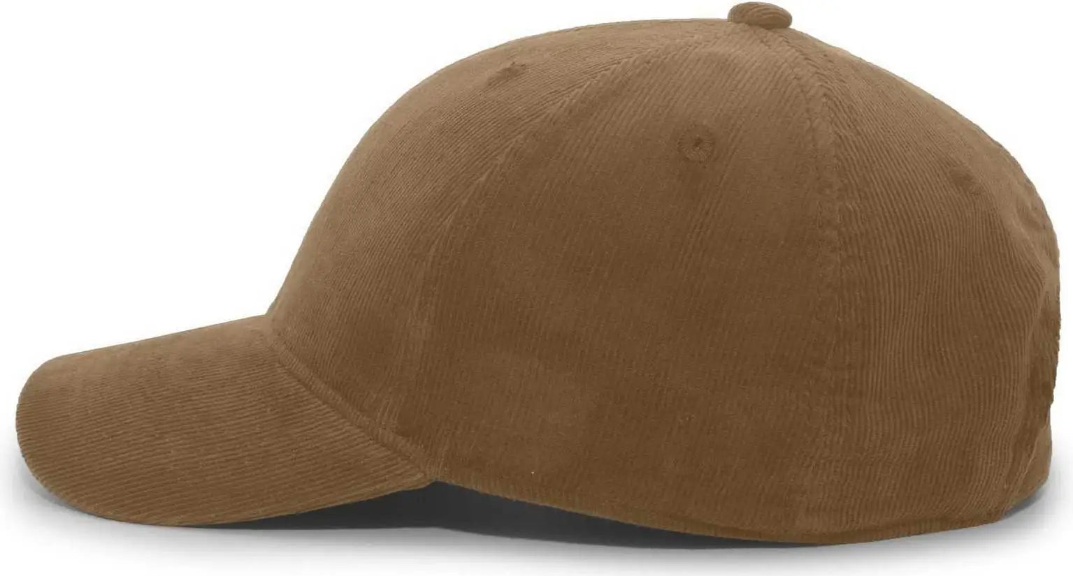 Pacific Headwear P206 Hybrid Corduroy Dad Cap - Brown - Brown / 7’’ - 7 7/8’’
