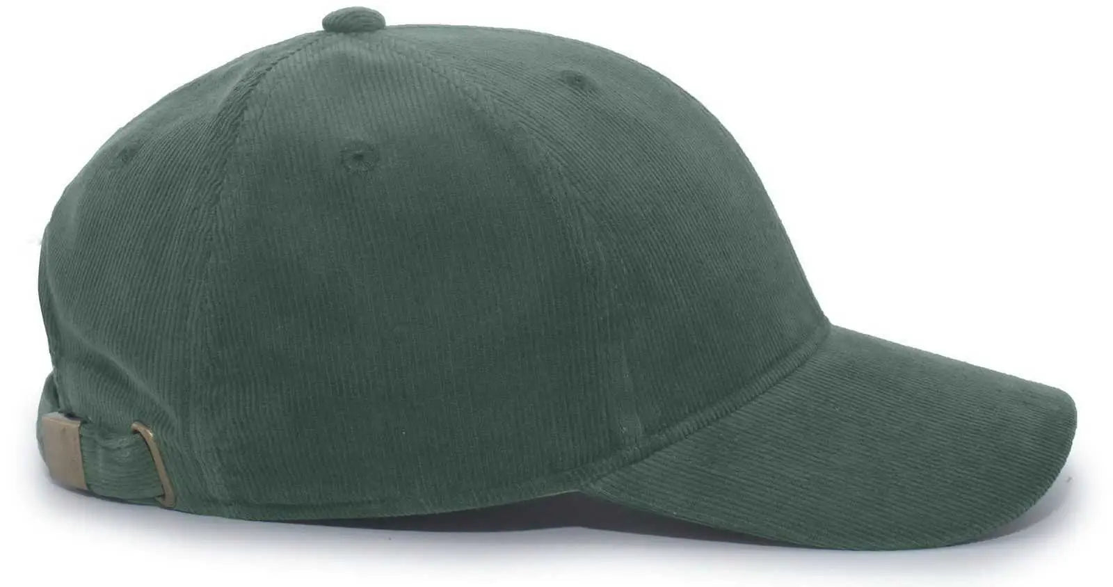 Pacific Headwear P206 Hybrid Corduroy Dad Cap - Olive - Olive / 7’’ - 7 7/8’’