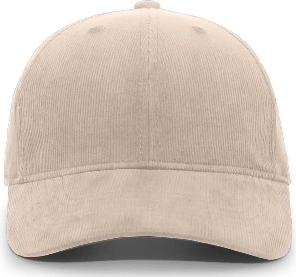 Pacific Headwear P206 Hybrid Corduroy Dad Cap - Sandstone - Sandstone / 7’’ - 7 7/8’’