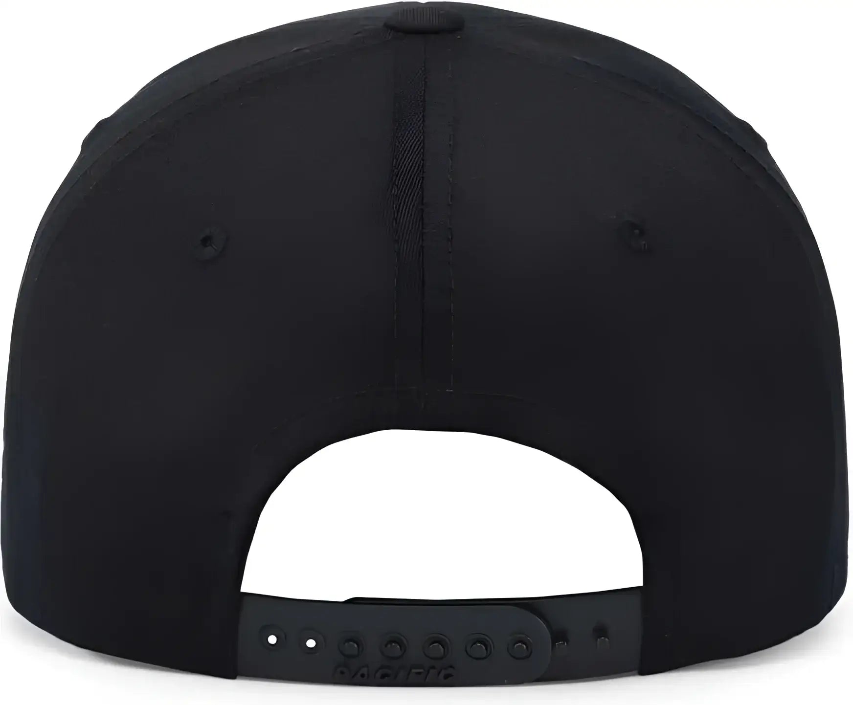 Pacific Headwear P208 Hybrid Snapback Dad Cap - Black - Black / 7’’ - 7 7/8’’