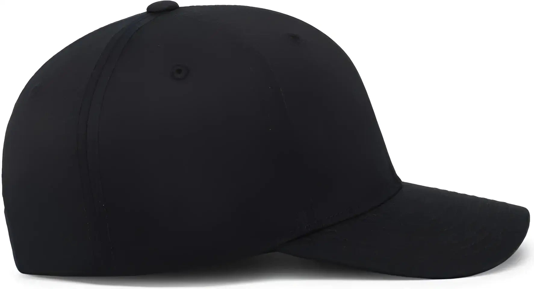 Pacific Headwear P208 Hybrid Snapback Dad Cap - Black - Black / 7’’ - 7 7/8’’