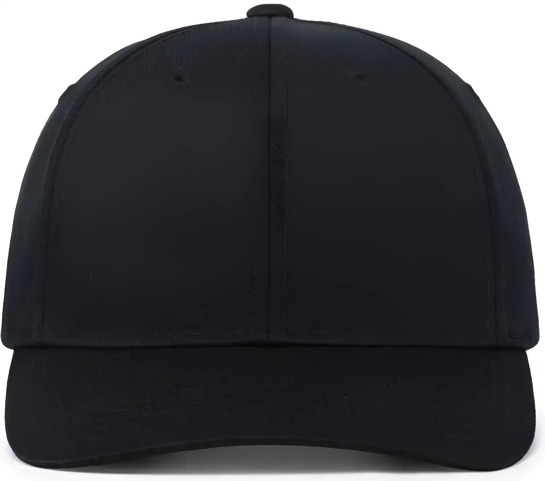 Pacific Headwear P208 Hybrid Snapback Dad Cap - Black - Black / 7’’ - 7 7/8’’