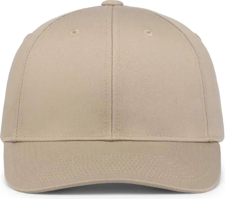 Pacific Headwear P208 Hybrid Snapback Dad Cap - Khaki - Khaki / 7’’ - 7 7/8’’