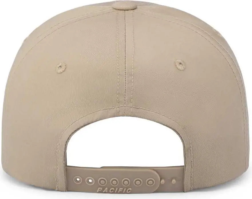 Pacific Headwear P208 Hybrid Snapback Dad Cap - Khaki - Khaki / 7’’ - 7 7/8’’