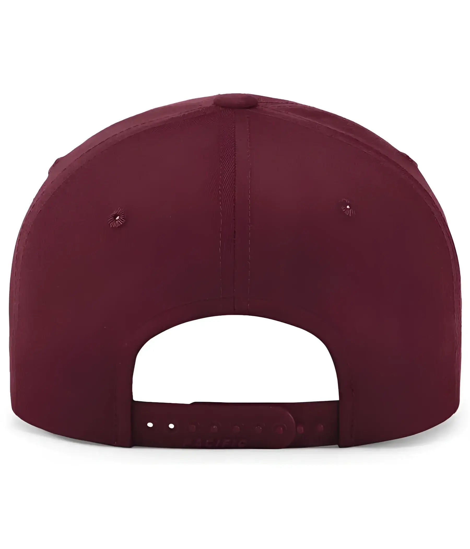 Pacific Headwear P208 Hybrid Snapback Dad Cap - Maroon - Maroon / 7’’ - 7 7/8’’