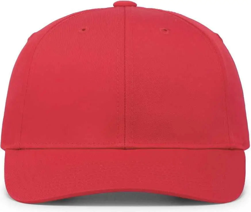 Pacific Headwear P208 Hybrid Snapback Dad Cap - Red - Red / 7’’ - 7 7/8’’