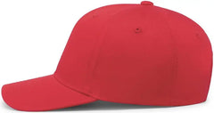 Pacific Headwear P208 Hybrid Snapback Dad Cap Red Red / 7’’ 7 7/8’’
