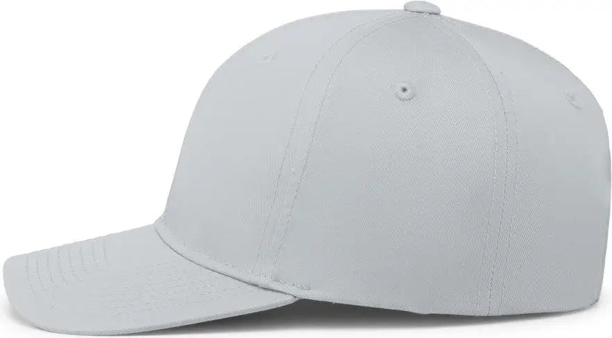 Pacific Headwear P208 Hybrid Snapback Dad Cap - Silver - Silver / 7’’ - 7 7/8’’