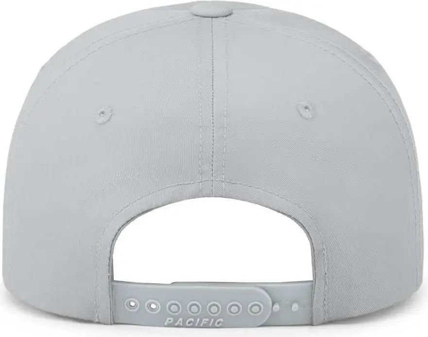 Pacific Headwear P208 Hybrid Snapback Dad Cap - Silver - Silver / 7’’ - 7 7/8’’