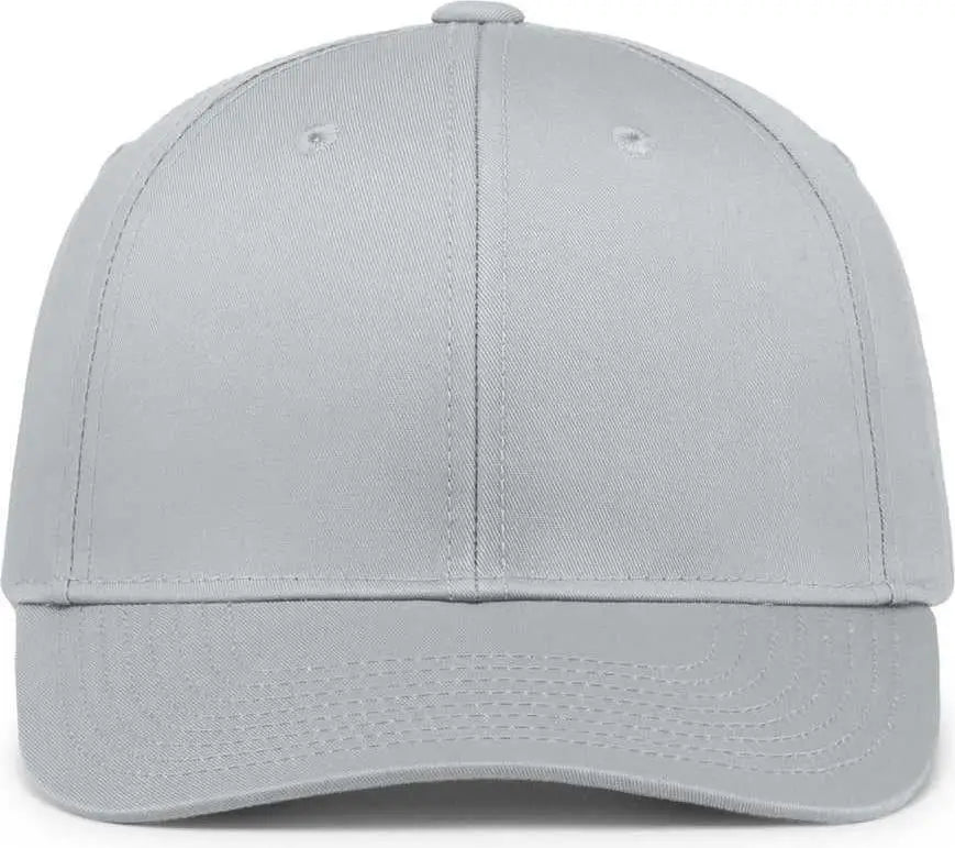 Pacific Headwear P208 Hybrid Snapback Dad Cap - Silver - Silver / 7’’ - 7 7/8’’