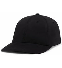 Pacific Headwear P299 Waxed Cotton Dad Cap Black Black / 7’’ 7 7/8’’