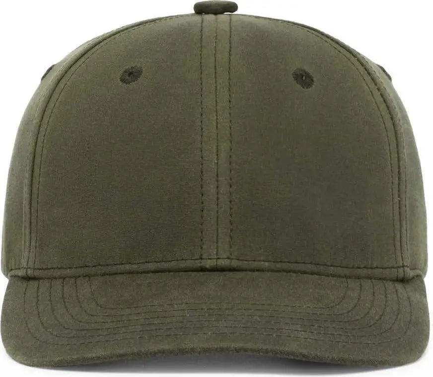 Pacific Headwear P299 Waxed Cotton Dad Cap - Moss - Moss / 7’’ - 7 7/8’’
