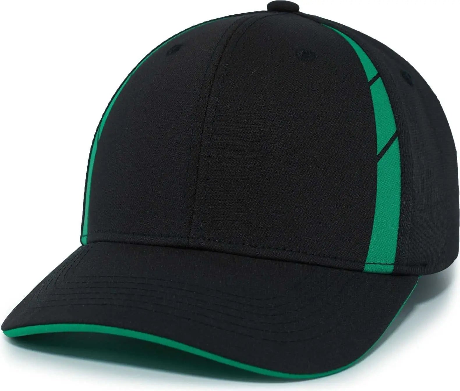 Pacific Headwear P303 Coolcore Sideline Snapback Cap - Black Kelly - Black Kelly / 7’’ - 7 7/8’’