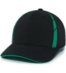 Pacific Headwear P303 Coolcore Sideline Snapback Cap - Black Kelly - Black Kelly / 7’’ - 7 7/8’’