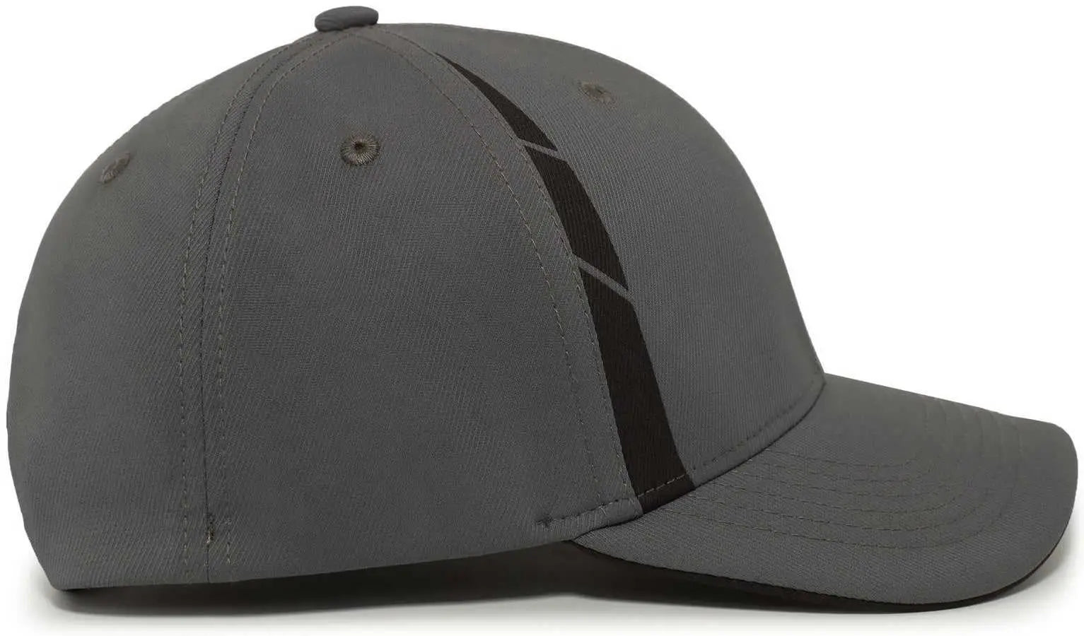 Pacific Headwear P303 Coolcore Sideline Snapback Cap - Graphite Black - Dark Gray Black / 7’’ - 7 7/8’’