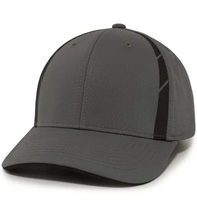 Pacific Headwear P303 Coolcore Sideline Snapback Cap - Graphite Black - Dark Gray Black / 7’’ - 7 7/8’’