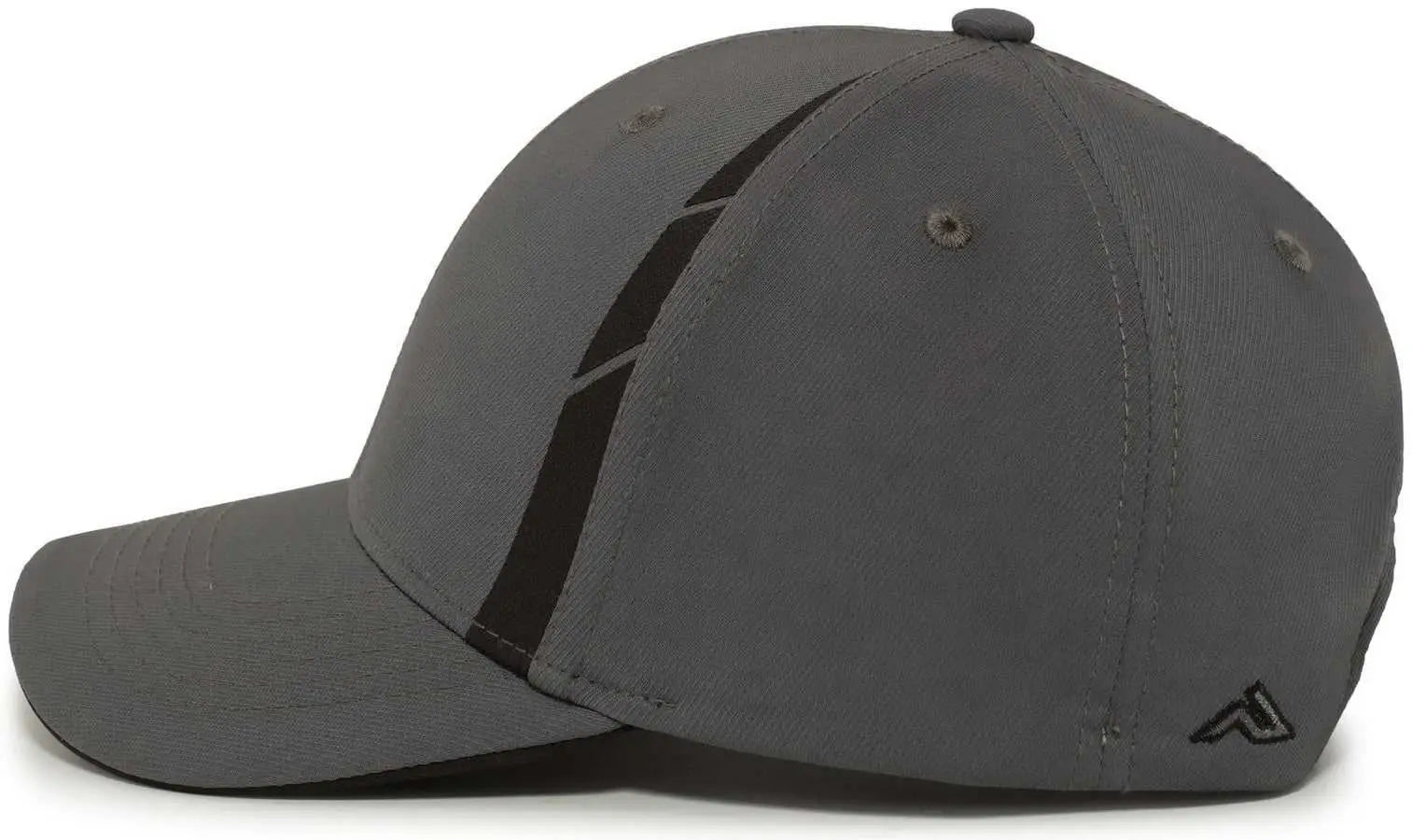 Pacific Headwear P303 Coolcore Sideline Snapback Cap - Graphite Black - Dark Gray Black / 7’’ - 7 7/8’’