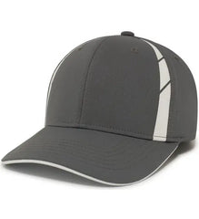 Pacific Headwear P303 Coolcore Sideline Snapback Cap - Graphite White - Dark Gray White / 7’’ - 7 7/8’’