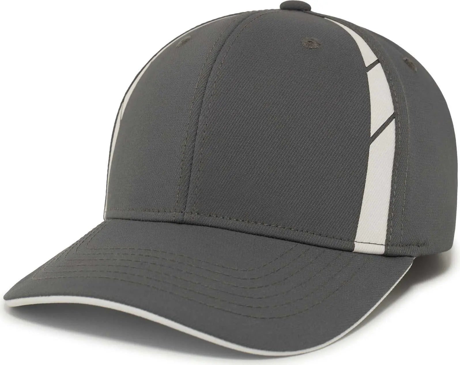 Pacific Headwear P303 Coolcore Sideline Snapback Cap - Graphite White - Dark Gray White / 7’’ - 7 7/8’’