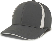 Pacific Headwear P303 Coolcore Sideline Snapback Cap - Graphite White - Dark Gray White / 7’’ - 7 7/8’’