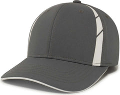 Pacific Headwear P303 Coolcore Sideline Snapback Cap - Graphite White - Dark Gray White / 7’’ - 7 7/8’’