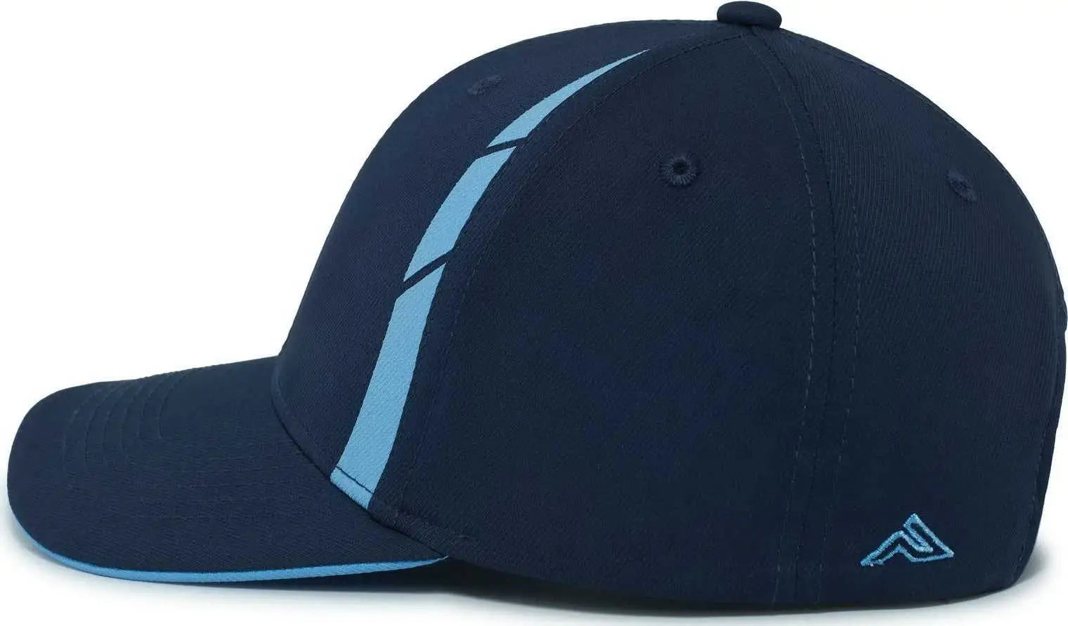 Pacific Headwear P303 Coolcore Sideline Snapback Cap - Navy Columbia Blue - Navy Columbia Blue / 7’’ - 7 7/8’’