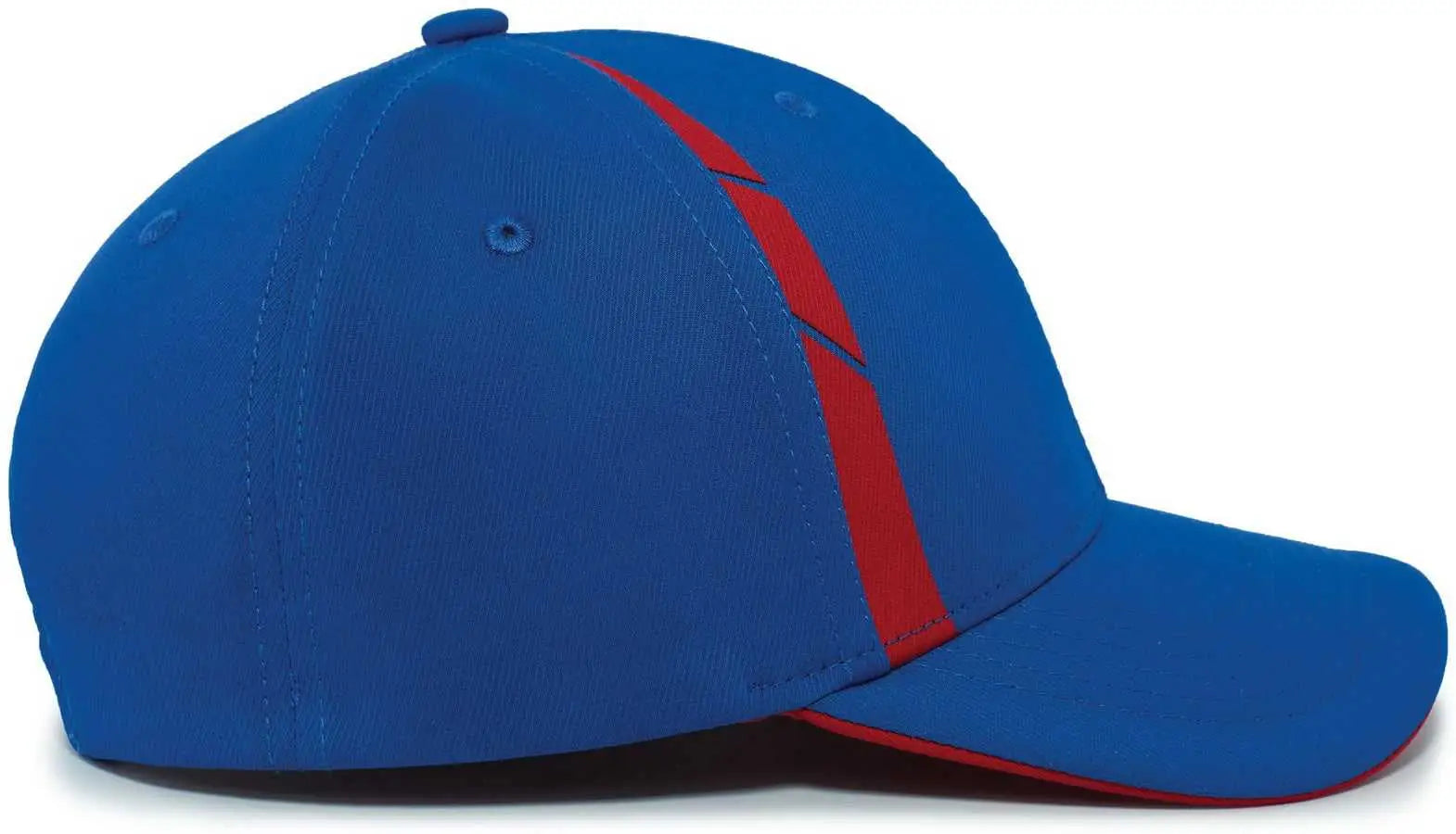 Pacific Headwear P303 Coolcore Sideline Snapback Cap - Royal Red - Royal Red / 7’’ - 7 7/8’’
