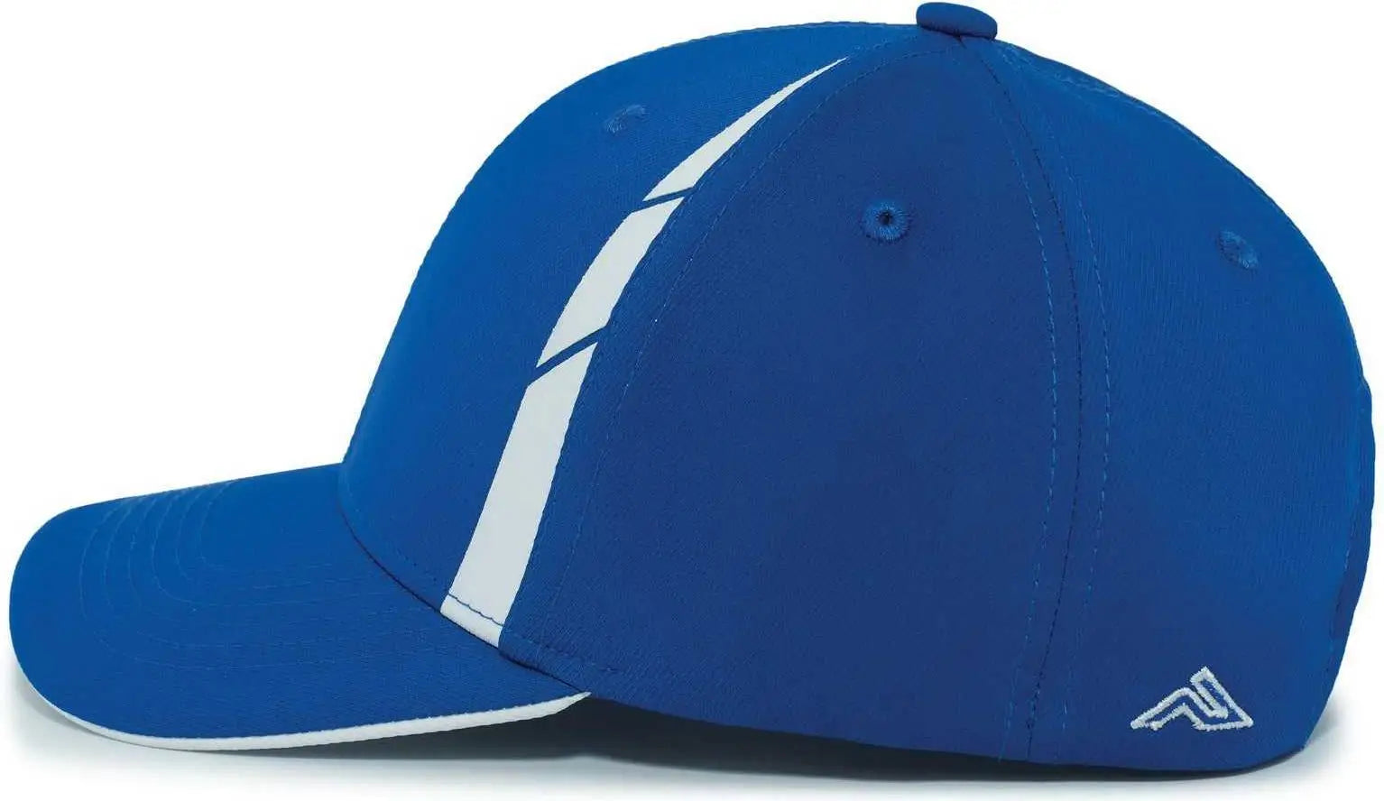 Pacific Headwear P303 Coolcore Sideline Snapback Cap - Royal White - Royal White / 7’’ - 7 7/8’’