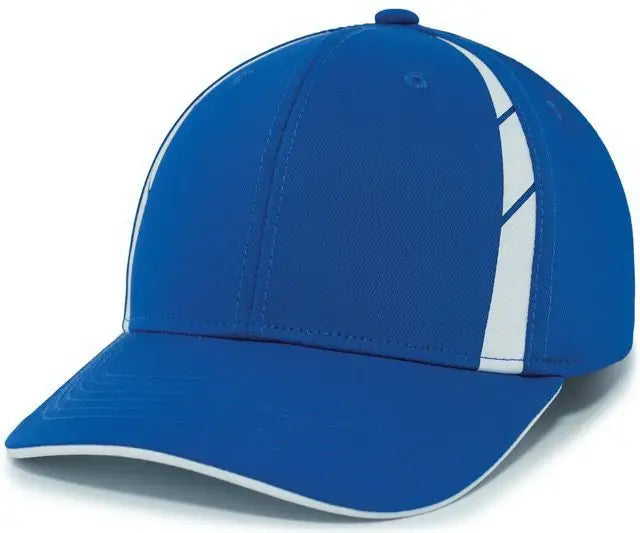 Pacific Headwear P303 Coolcore Sideline Snapback Cap - Royal White - Royal White / 7’’ - 7 7/8’’