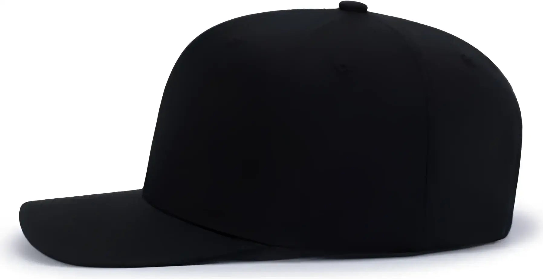 Pacific Headwear P322 Poly/Cotton Snapback Cap - Black
