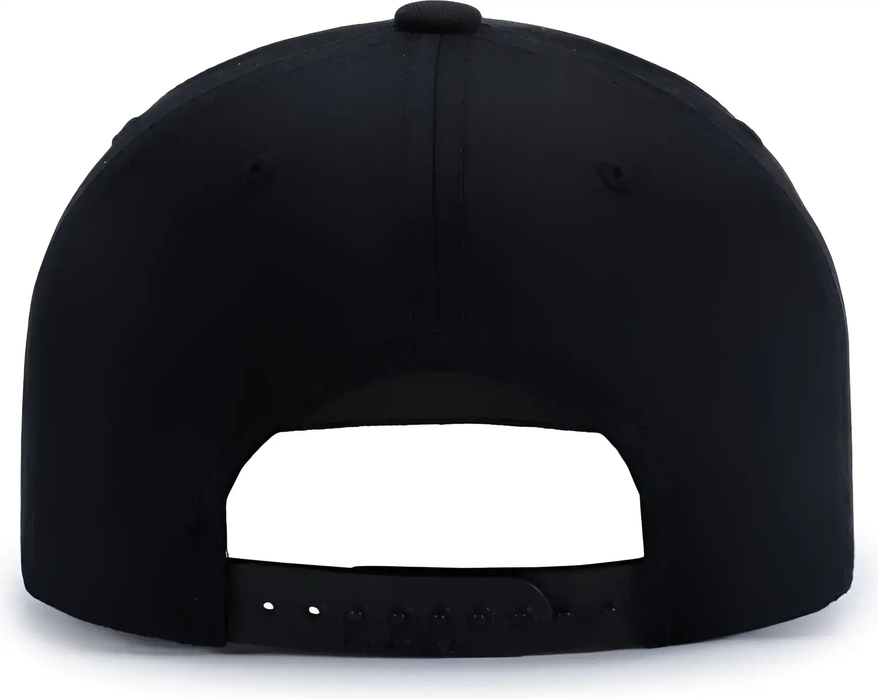 Pacific Headwear P322 Poly/Cotton Snapback Cap - Black