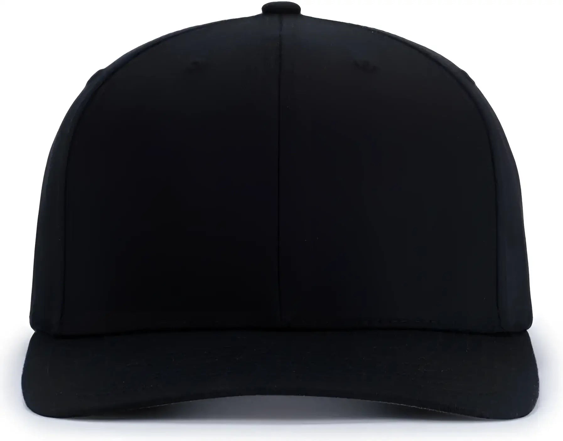 Pacific Headwear P322 Poly/Cotton Snapback Cap - Black