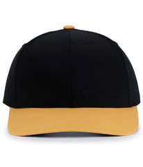 Pacific Headwear P322 Poly/Cotton Snapback Cap Black Gold