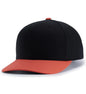 Pacific Headwear P322 Poly/Cotton Snapback Cap - Black Orange - Black Orange / 6 1/2’’ - 7’’