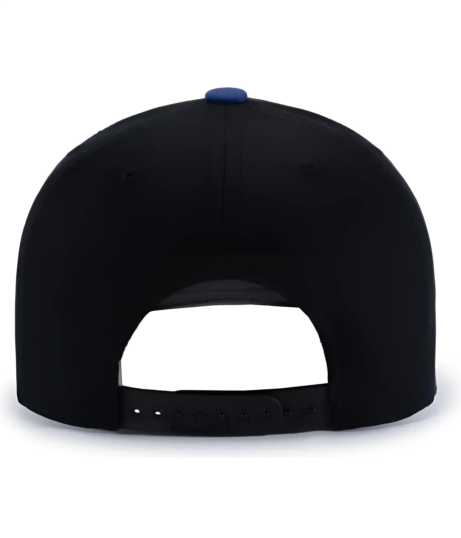 Pacific Headwear P322 Poly/Cotton Snapback Cap - Black Royal