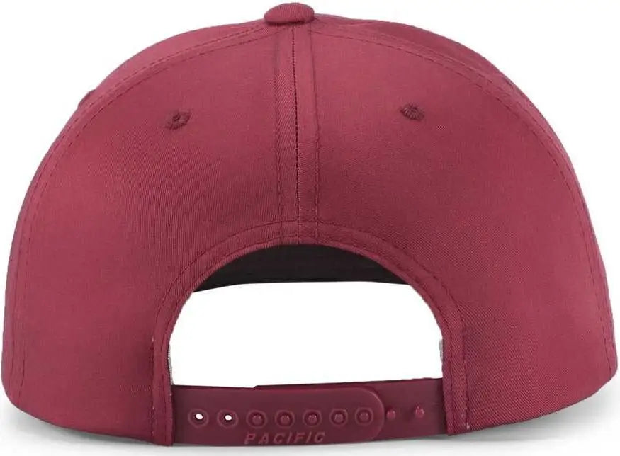 Pacific Headwear P322 Poly/Cotton Snapback Cap - Cardinal (Sgma)