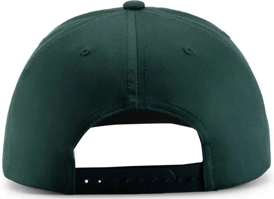 Pacific Headwear P322 Poly/Cotton Snapback Cap - Dark Green