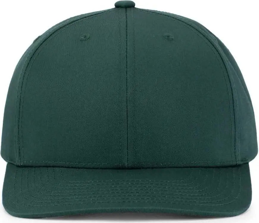 Pacific Headwear P322 Poly/Cotton Snapback Cap - Dark Green