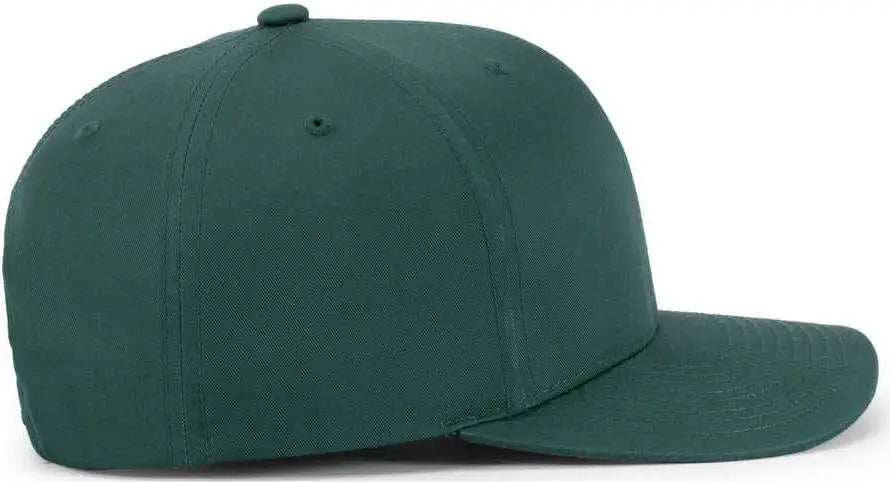 Pacific Headwear P322 Poly/Cotton Snapback Cap - Dark Green